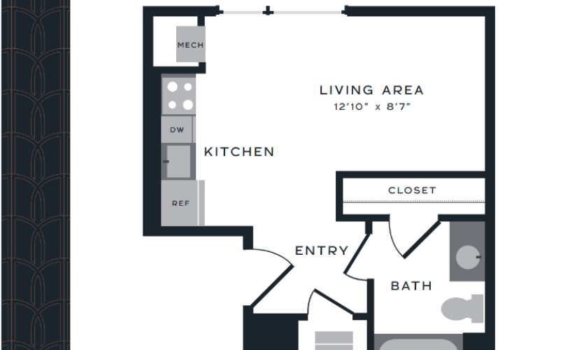 S2F - 362 Sq. Ft. Studio 0 X 1